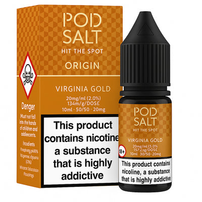 Virginia Gold Nic Salt by Pod Salt Origin