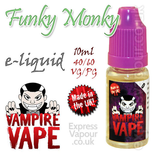 Funky Monkey - Vampire Vape 40% VG e-Liquid - 10ml