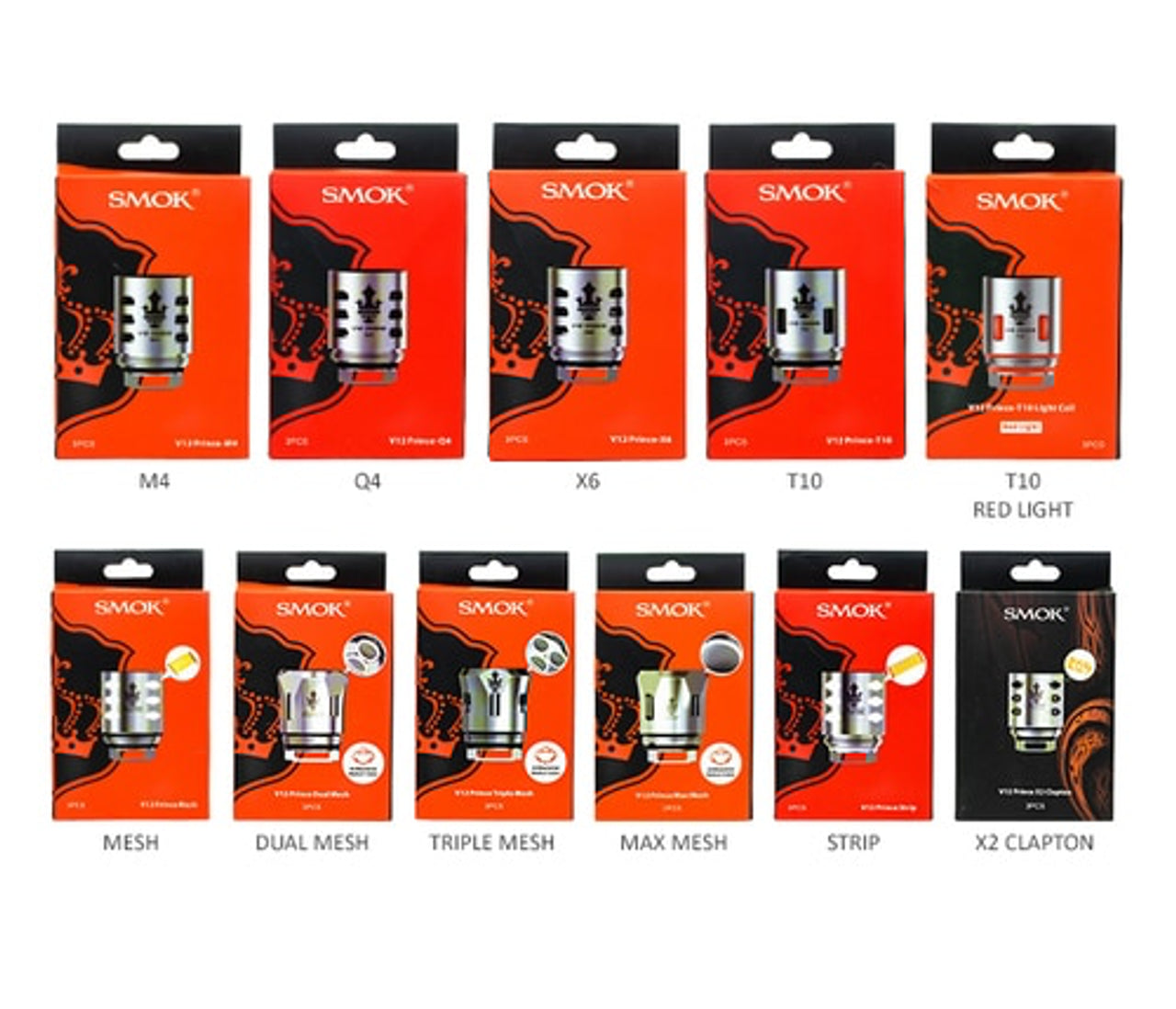 SMOK V12 P-Tank Coils 3-Pack