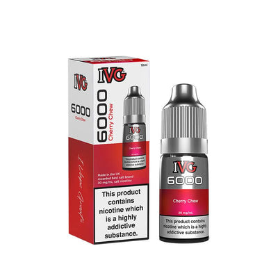 IVG 6000 Cherry Chew 10ml Nic Salt E-Liquid