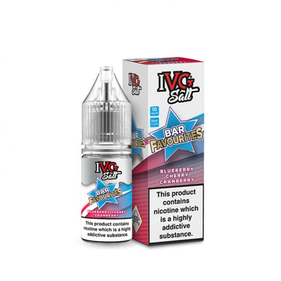 IVG Bar Favourites Blueberry Cherry Cranberry 10ml Nic Salt E-Liquid