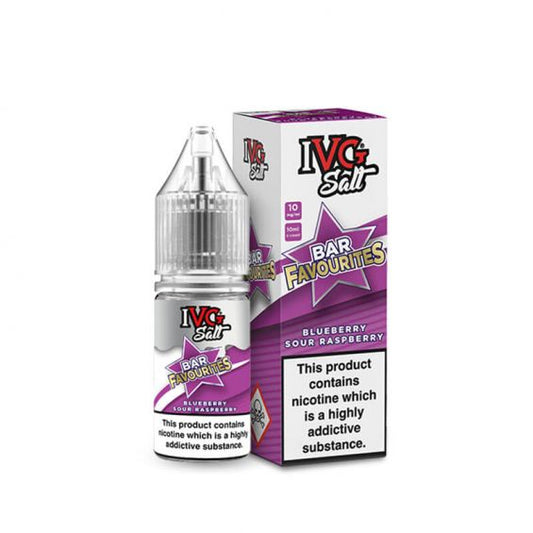 IVG Bar Favourites Blueberry Sour Raspberry 10ml Nic Salt E-Liquid