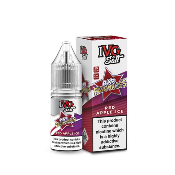 IVG Bar Favourites Red Apple Ice 10ml Nic Salt E-Liquid