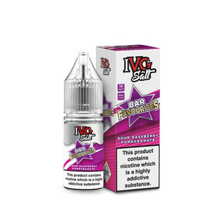 IVG Bar Favourites Sour Raspberry Pomegranate 10ml Nic Salt E-Liquid