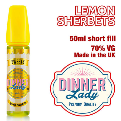 Lemon Sherbets e-liquid by Dinner Lady – 70% VG – 50ml