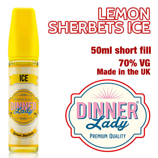 Lemon Sherbets Ice e-liquid by Dinner Lady – 70% VG – 50ml