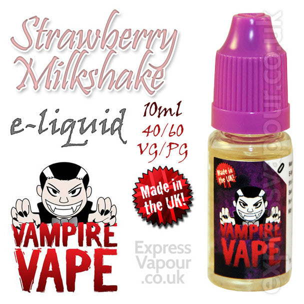 Strawberry Milkshake - Vampire Vape 40% VG e-Liquid - 10ml