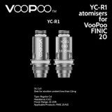 5 pack - YC Atomisers for VooPoo FINIC
