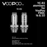5 pack - YC Atomisers for VooPoo FINIC