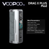 VooPoo Drag X PLUS 100w Mod (replaceable battery)