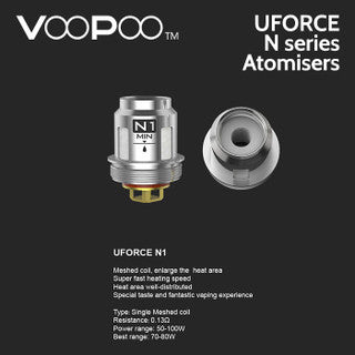 5 pack - VooPoo UFORCE N series mesh atomisers