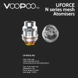 5 pack - VooPoo UFORCE N series mesh atomisers